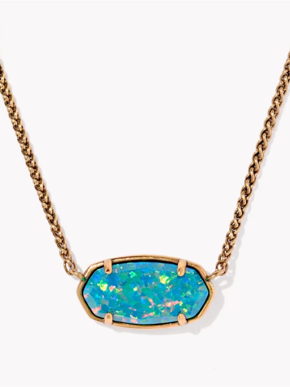 dolly parton x kendra scott elisa vintage gold short pendant necklace